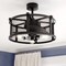 Vaxcel Humboldt Black Industrial Ceiling Fan with LED Light Kit and Remote F0102 - alternate 3